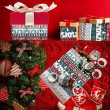 Holiday Washi Tape Set Xmas Winter Foil Washi Masking Tape Chirstmas Supplies With Snowflake Tree Deer Striped, Card Wrapping 24 Rolls - 12 Rolls - View 7