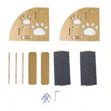3/2-Story Pet Assistance Tools, Pet Wooden Stairs, Pet Game Tools - Multicolor - View 9