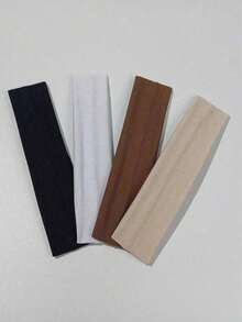 1pc Solid Color Headband Suitable For Daily Sports And Leisure, Headband With Headscarf, Sweatband, School Supplies, University Women Bandanas Winter Hair Accessories - Multicolor - View 10