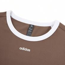 Adidas 2025 Summer New Women's Casual Comfortable Simple T-Shirt - Brown - View 4