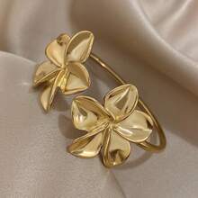 Fashion  Flower Cuff Bracelet For Women Vintage Elegant Waterproof Bangles Female Wedding Party Accessories 2025 - AYAGold - 查看 3