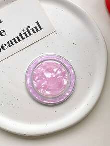 1 chiếc giá đỡ điện thoại để bàn dạng túi khí có thể thu gọn, họa tiết vỏ sò, tiện lợi mang theo. - Nhiều màu - Xem 6