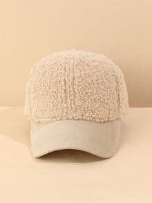 1pc Children's Solid Color Wool Baseball Cap, Suitable For Different Age Groups Of Children And Teenagers For Daily Warmth And Casual Wear - 1PC - View 14