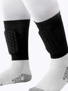 1pc Outdoor Sports Leg Guard, EVA Honeycomb Anti-Collision Shin Pad, Football Specific Shin Protector - Multicolor - View 3