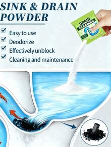 20/10/8/5/4/3/2 Rensa avloppsrör och kökshandfat, toalett och badrum, avloppsdamm, rengöringskomponenter, badrum och kök, lösa upp stopp och ta bort lukter (ny förpackningsförbättring, slumpmässig gammal stil, ny) - Multifärgad - Visa 3