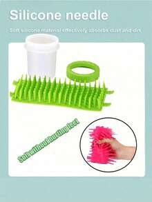 1pc Portable Pet Paw Cleaner Cup, Suitable For Small And Medium Pets. Made Of Soft And Silicone Material. Pet Foot Wash Cup, Cleaning Cup, Dog Towel, Pet Supplies, Pet Outdoor Accessories - Multicolor - View 6