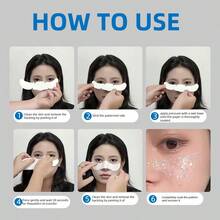 6 pièces Autocollants de taches de rousseur argentés assortis, convient pour les fêtes, les cadeaux de Noël, autocollants de paillettes pour le visage