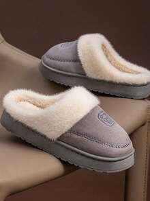 Women's Slippers, New Autumn/Winter Couples Indoor Wear, Warm Thermal Lined, Mom Shoes, Fuzzy Slippers For Men In Winter Insulation,Galentines,Puppy,Carnival,Party Decorations