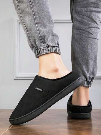 Pantuflas gruesas y cálidas para interiores, calzado casual para el hogar en otoño/invierno