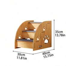 3/2-Story Pet Assistance Tools, Pet Wooden Stairs, Pet Game Tools - Multicolor - View 10