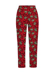 Men's Casual Long-Sleeved Two-Piece Suit, Mid-Length Top And Trousers - Red - View 6