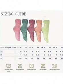5 Pairs,Women's Spring  And Winter Warm Short Tube Socks, Women's Thick Knitted Warm And Comfortable Calf Socks, Retro Style Socks, Suitable For Outdoor Travel Wear - 彩色 - 查看 4