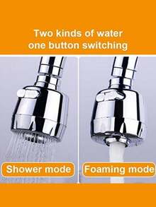 Đầu vòi xịt bồn rửa nhà bếp, đầu vòi bếp di động xoay 360°, đầu vòi xịt chống bắn nước, bộ phận tiết kiệm nước cho vòi, thích hợp sử dụng trong nhà bếp và phòng tắm. Đồ dùng nhà bếp, phụ kiện nhà bếp, dụng cụ nhà bếp. - Nhiều màu - Xem 7