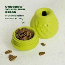 Benebone Pawbler - Natural Rubber Interactive Enrichment Treat And Kibble Dispensing Dog Toy U2013 Great For Boredom - Medium_Large - ColorE - 查看 6
