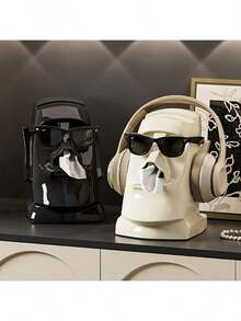 This Creative Moai Tissue Holder Is Suitable For Sunglasses, Headphones And Hats - Decorative Tissue Holder Storage Bags For Living Room, Bedroom And Office, Tissue Holder Racks, Storage Baskets, Bathroom Shelf - Multicolor - View 11