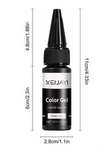 1瓶30毫升凝胶指甲油，新款流行蛋白色，适合冬季美甲，凝胶美甲沙龙美甲用品，美甲设计DIY装饰，居家沙龙美甲，女士美甲礼物 - 白色 - 查看 7