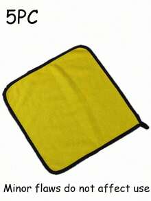 12pcs/10pcs/5pcs/1pc Double-Sided Coral Fleece Super Absorbent Reusable Two-Color Design (Yellow Grey) Square Cleaning Cloth, Su For Home, Kitchen, Car, Bathroom, Glass Cleaning, Dish Wiping, Thickened Microfiber Cleaning Cloth, Car Cleaning Cloth, Home Cleaning,-Sided Mop Cloth, Hand Washable Towel - Multicolor - View 18