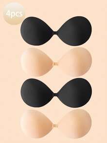 Bộ 2/4 áo ngực không dây có keo dán nâng ngực, áo ngực hở lưng cho nữ, áo ngực dán vô hình có thể tái sử dụng cho váy hở lưng, váy không dây, phù hợp với váy cưới, váy dạ hội, váy dự tiệc, váy cocktail. - Nhiều màu - Xem 20