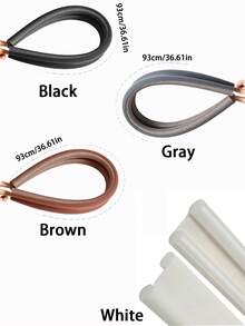 Easy Installation Under Door Draft Stopper - 2-Inch Thick Foam Strip Block, 50% Noise & Soundproofing, 30-36 Inch Door Fit, Matte Finish, For Home, Office - Multicolor - View 11