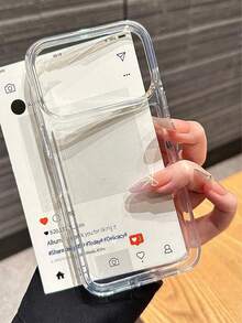 Étui de protection en acrylique transparent et antichoc compatible avec 17 Pro Max/17 Pro/17/17 Air/16/16 Pro Max/16 Pro/16 Plus/15/14/13 Pro Max/14 Pro Max/14 Pro/14 Plus/13 Pro/12 Pro Max/12/12 Pro/11. Coque arrière rigide avec protection de type bumper, transparente. - Transparent - Voir 6