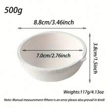 Juego de Clip de Crisol de Cuarzo de Alta Temperatura y Tazón de Fusión para Fundir Oro y Plata, Herramientas de Fundición de Joyería y Refinación de Metales - 500 gramos - Ver 2