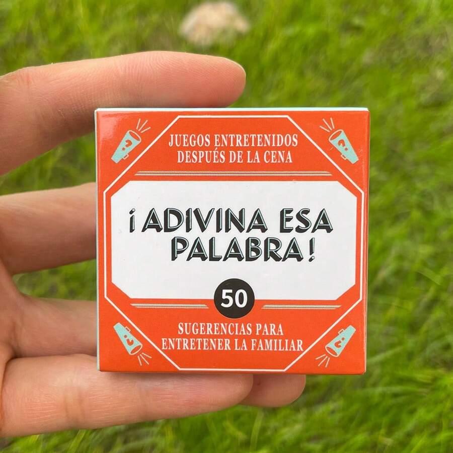 Adivina Esta Palabra Is A Popular Mini Card Game In Spain, Containing 50 Cards. It Is Very Suitable For Gathering With Family And Friends, And Is Also An Ideal Choice For Holiday Gifts. - Multicolor - View 1