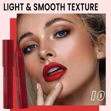 BINGBRUSH Crayon Matte Longwear Lipstick Pack Set,Moisture Smooth Color Stick Ultimate Lip Crayon For Makeup Collection - Waterproof Velvet Lipgloss (2pcs 08#&Amp;10#, 2 Count (Pack Of 1)) - Màu15 - Xem 3