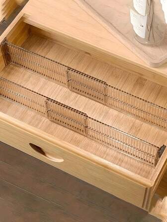 2 Stück einstellbare Schubladeneinteilungen, erweiterbare Kunststoff-Organizer-Trennwände für Kleidung, Unterwäsche, Socken, vertikale und horizontale Kombination, erweiterbar für Küche, Schubladen, Wohnheim, Schlafzimmer, Schränke, Büroaufbewahrungsboxen, platzsparend anpassbar, strapazierfähiges Material, Zuhause, Wohnen, Aufbewahrungsorganisation, Aufbewahrungsschubladen