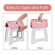 1个8/9/10英寸厚塑料折叠凳，便携式迷你户外成人椅，长凳，便携式钓鱼椅，户外，方便，节省空间，凳子，折叠凳，厨房凳，折叠椅，折叠厨房凳，浴室凳，吧台凳，带软垫座椅