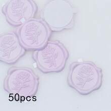 25/50/100 件酒红色玫瑰蜡封贴纸，婚礼请柬信封封口贴纸，自粘信封封口，非常适合婚礼、请柬、信封、礼品包装、圣诞节 - 彩色 - 查看 26