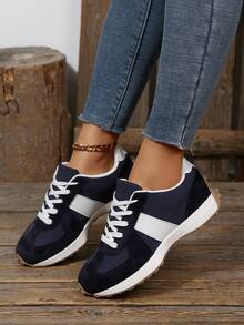 Semir Women's Thick Sole Chunky Sneakers, Casual Sports Chunky Sneakers, Autumn/Winter 2025 New Arrival - Black - View 3