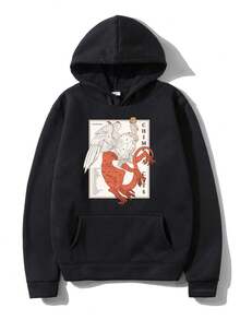 2024 Delicious In Dungeon Meshi Laios Touden Hoodie Fashion Men Falin Chimera Cuts Hoodies Unisex Autumn Winter Pullovers Sweats - 黑色14 - 查看 1