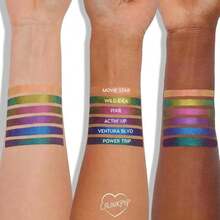 ColourPop Crème Gel Waterproof Chrome Eyeliner - 18HR Wear, Ultra-Pigmented Eyeliner Pencil With Matte &Amp; Metallic Finishes - Smudge-Proof, Vegan &Amp; Cruelty-Free - Power Trip (0.01 Oz) - ColorD - 查看 4