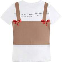 Oktoberfest - playera de manga corta para mujer, estampado 3D, festival de cerveza alemn - XL + Caqui - Ver 2