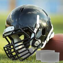 Funda para correa de barbilla - Manga para correa de barbilla |   Protector de barbilla transpirable para fútbol |   Protector de barbilla de fútbol, accesorios de fútbol, protector de barbilla de fútbol compatible con todos los cascos de fútbol - Blanco - Ver 4