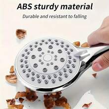 1pc Pressure-Controlled Handheld Shower Head, With 5 Adjustable Water Modes, A Shower Head For The Bathroom, A Shower Head, Bathroom Hardware, Bathroom Accessories, Enjoy A Luxurious Bathing Experience - Multicolor - View 4