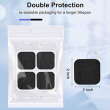 TENS Unit Replacement Pads, TENS Unit Pads 2x2inch 20 Pcs Reusable Self-Adhesive Electrodes Pads - 彩色 - 查看 6