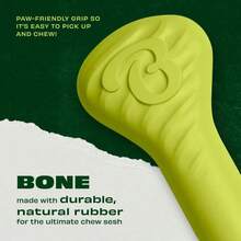 Benebone Pawbler - Natural Rubber Interactive Enrichment Treat And Kibble Dispensing Dog Toy U2013 Great For Boredom - Medium_Large - ColorB - 查看 3