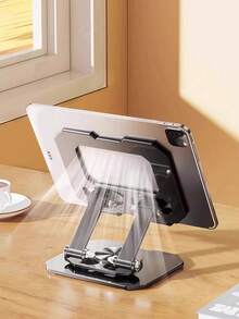 1 件可调节碳钢平板电脑支架 - 360° 旋转底座、多角度旋转、可折叠便携式桌面支架、笔记本电脑支架 - 彩色 - 查看 6