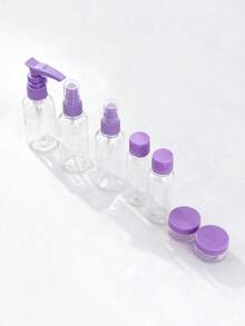 Travel Suit Separate Press Type Convenient Carry Face Cream Liquid Foundation Toner Essential Oil Spray Bottles Set - Multicolor - View 6