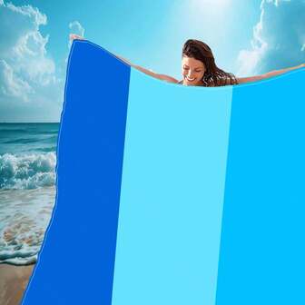 6 Esterillas de playa impermeables y a prueba de arena, manta portátil para exteriores adecuada para viajes, campamentos, senderismo y picnics - resistente a las manchas, lavable a máquina, equipo de camping de poliéster para las 4 estaciones, fácil de limpiar la arena, aplicable para campamentos, piscina, picnics, actividades al aire libre