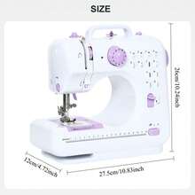 Portable Mini Electric Sewing Machine With 42PCS Sewing Kit Tools, Extension Table, Home Multifunctional Sewing Machine , Foot Pedal, Light, 12Built-In Stitches 2 Speed, Can Lock The Edges-Great Gift For Mothers And Grandmothers - 查看 8