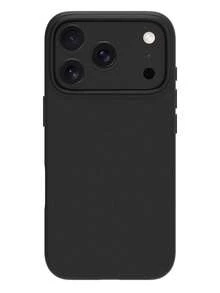 High-Quality Liquid Silicone Phone Case With Groove Button Design, Soft Waxy Texture, Skin-Friendly And Comfortable, Compatible With IPhone 17 Air, 16, 15, 14, 13, 12, 11 Pro Max - Black - View 4