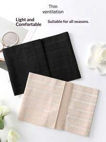 1pc Women's Fitness Shapewear, Black Waist Trainer, Waist & Hip Shaping Compression Belt, Postpartum Slimming Waist Cincher, Minimalist Design, Breathable Mesh Fabric - Multicolor - View 10