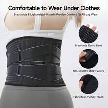 Đai hỗ trợ eo thoáng khí, được làm từ vải dệt kim co giãn thoáng khí, thiết kế dạng lưới giúp nén 360°, phù hợp cho cả nam và nữ. - màu đen - Xem 3