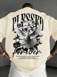 Men's Casual Versatile Simple Graphic Print Short Sleeve T-Shirt