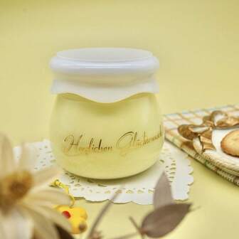 一套硅胶树脂罐模具，包含带盖布丁模具，可用于制作储物罐、烛台、糖果罐、环氧树脂工艺品、花盆等。