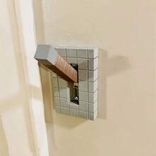 1pc Lamp Switch Cover With Flip Handle, Lamp Switch Panel, Game Prop Lamp Switch Cover, Home Decor