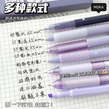 ST Retractable Ballpoint Pen, Multi-Pack Combo Set, Quick-Drying Ink, Suitable For Students, Black - Rose Red - View 4