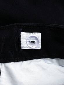 Young Boy's Black Wide Leg Cargo Jeans, Multi-Pocket Design, Adjustable Waist, Casual Denim Workwear Pants, Back To School - Black - View 7